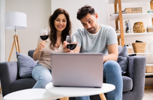 Virtual wine tasting'